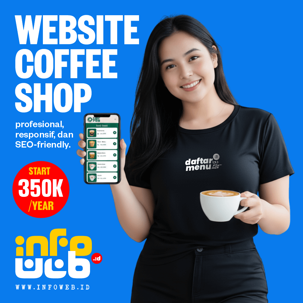 Jasa Pembuatan Website Coffeeshop | Fitur Lengkap, Desain Modern, Harga 350–650 Ribu